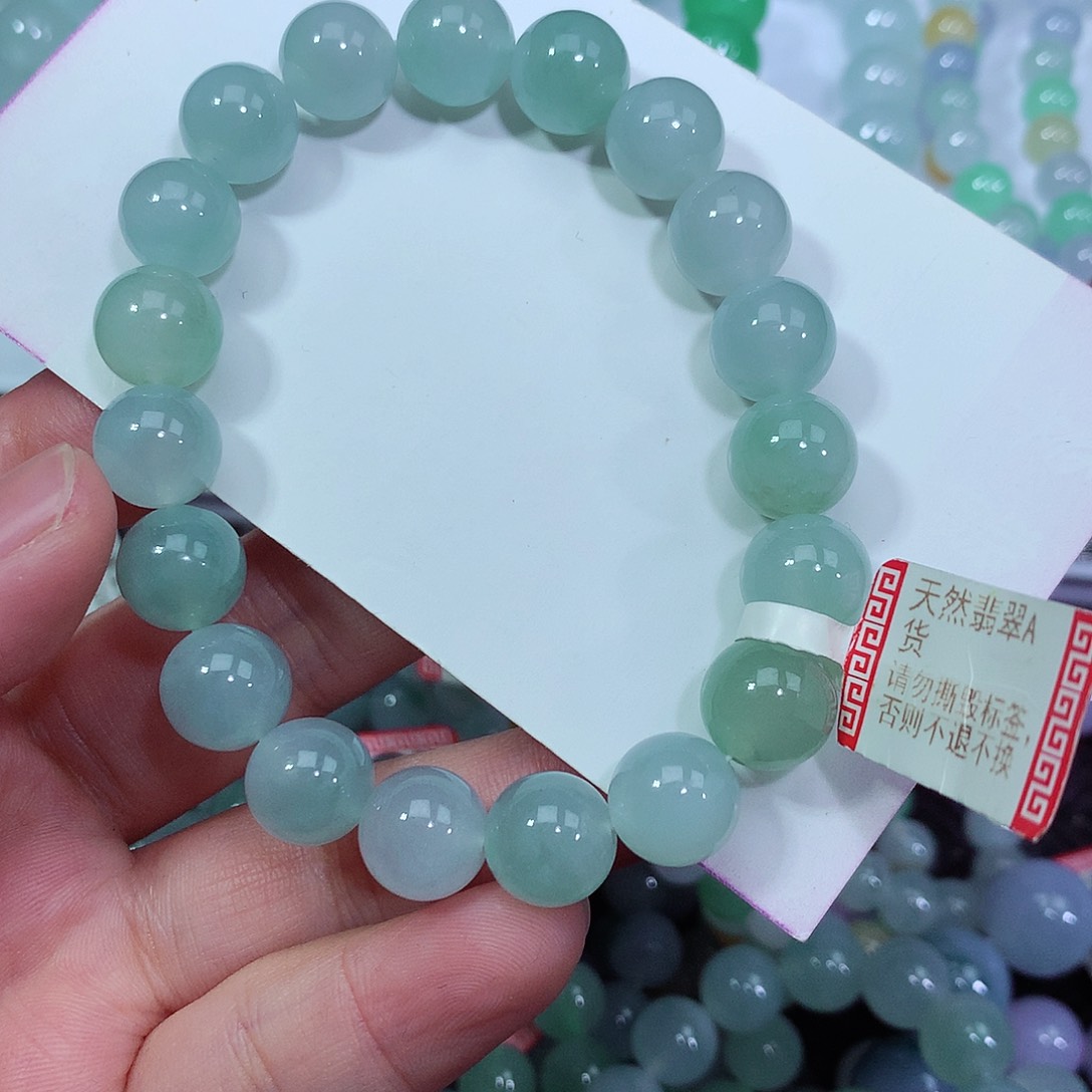 翡翠手链未镶嵌卡10