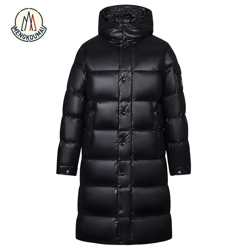 蒙口迈鹅绒服男女长款2025冬季新款抗寒加厚保暖中长款羽绒服外套