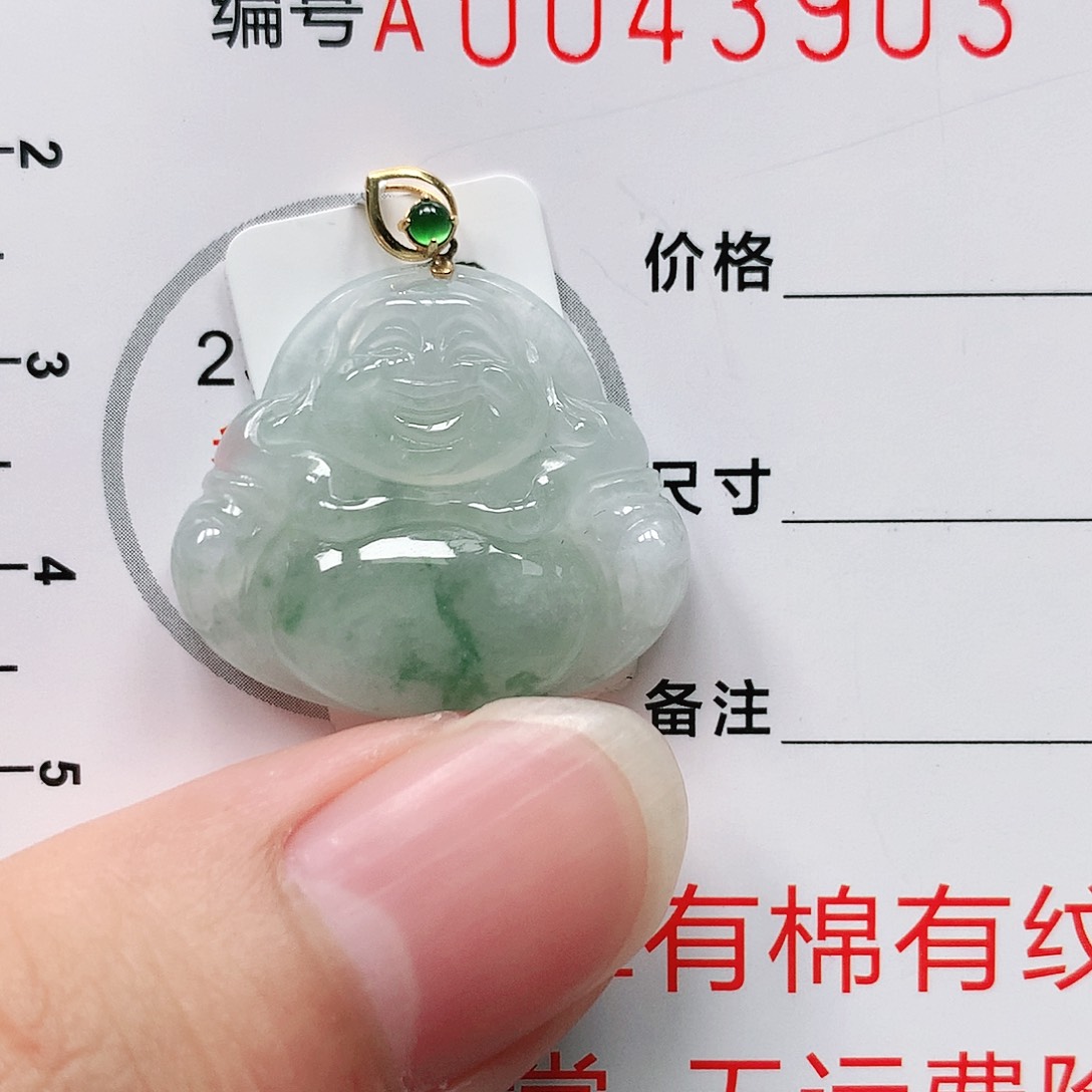 翡翠颈饰18K金镶嵌1111111111111