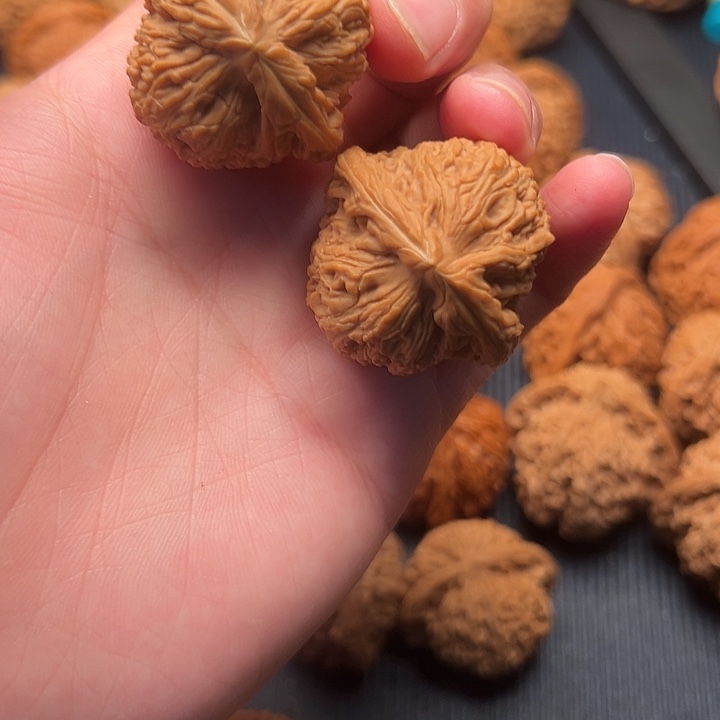 核桃南疆石全品无修文玩把件