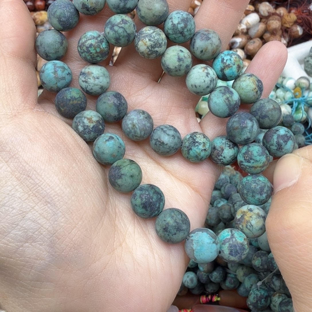 珠宝半成品未镶嵌水晶10m非洲松哑光一条