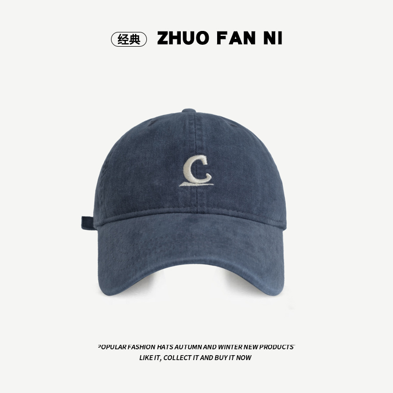 【25C加大磨毛质感棒球帽】韩版ins棒球帽休闲百搭男女软顶鸭舌帽子