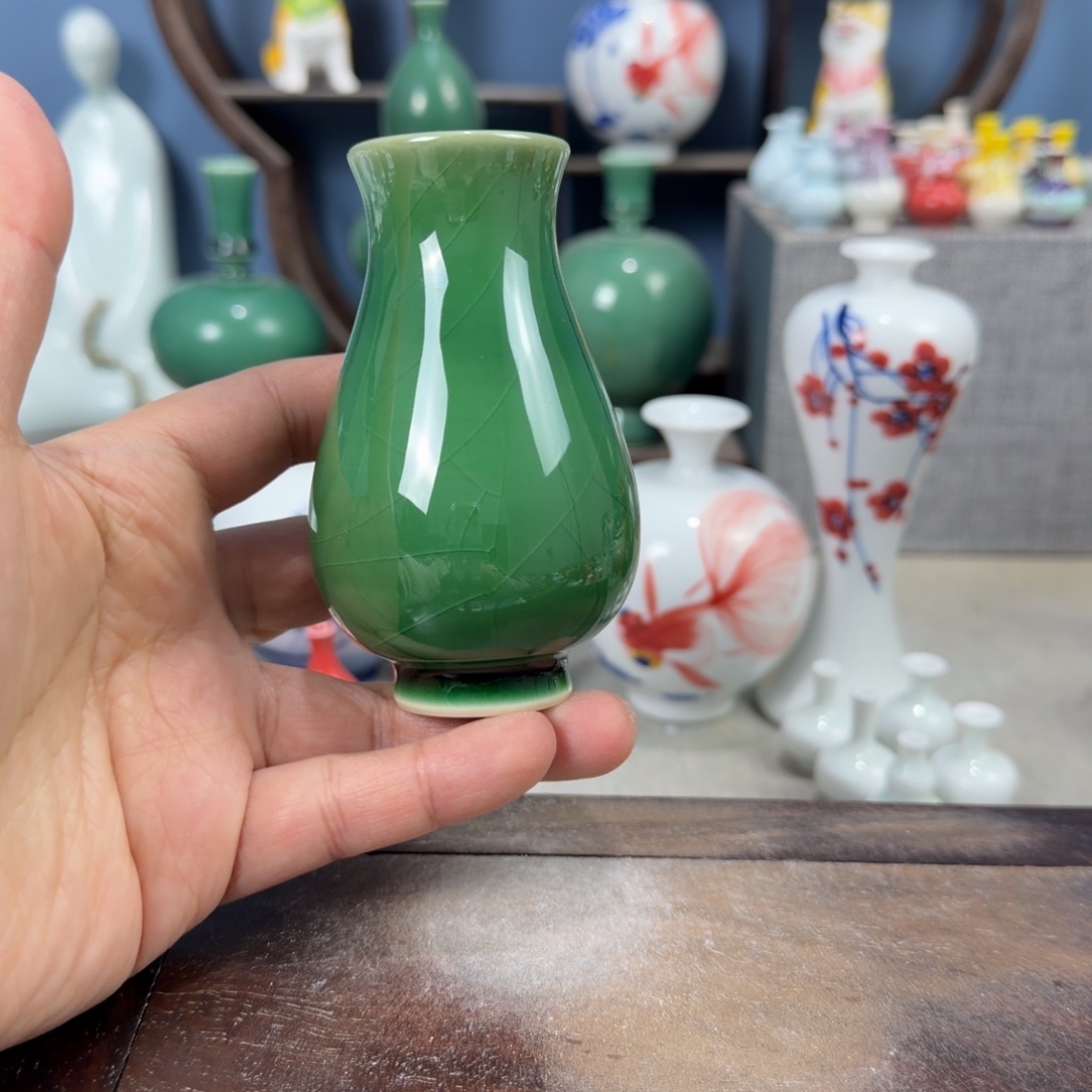 陶瓷手工小花器摆件