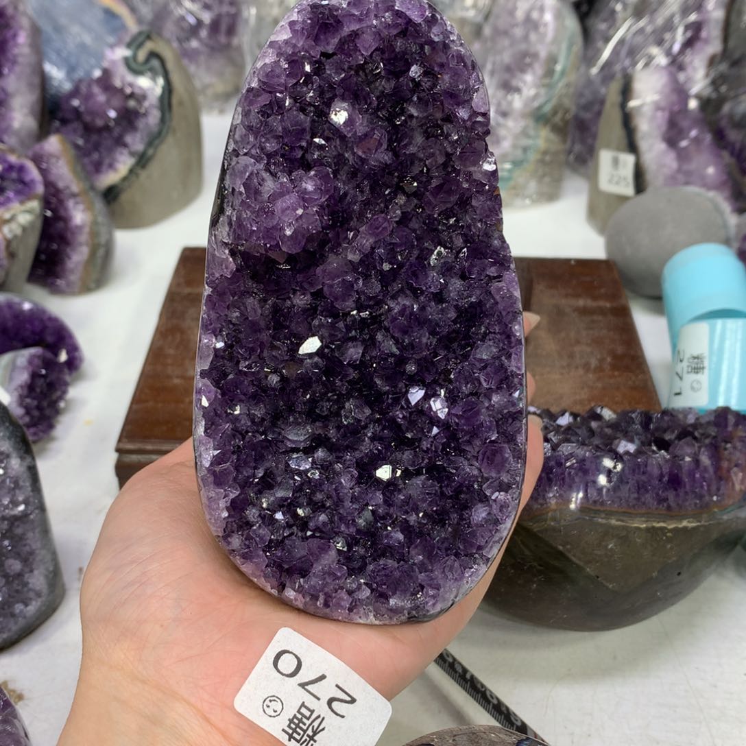 紫晶摆件未镶嵌水晶
