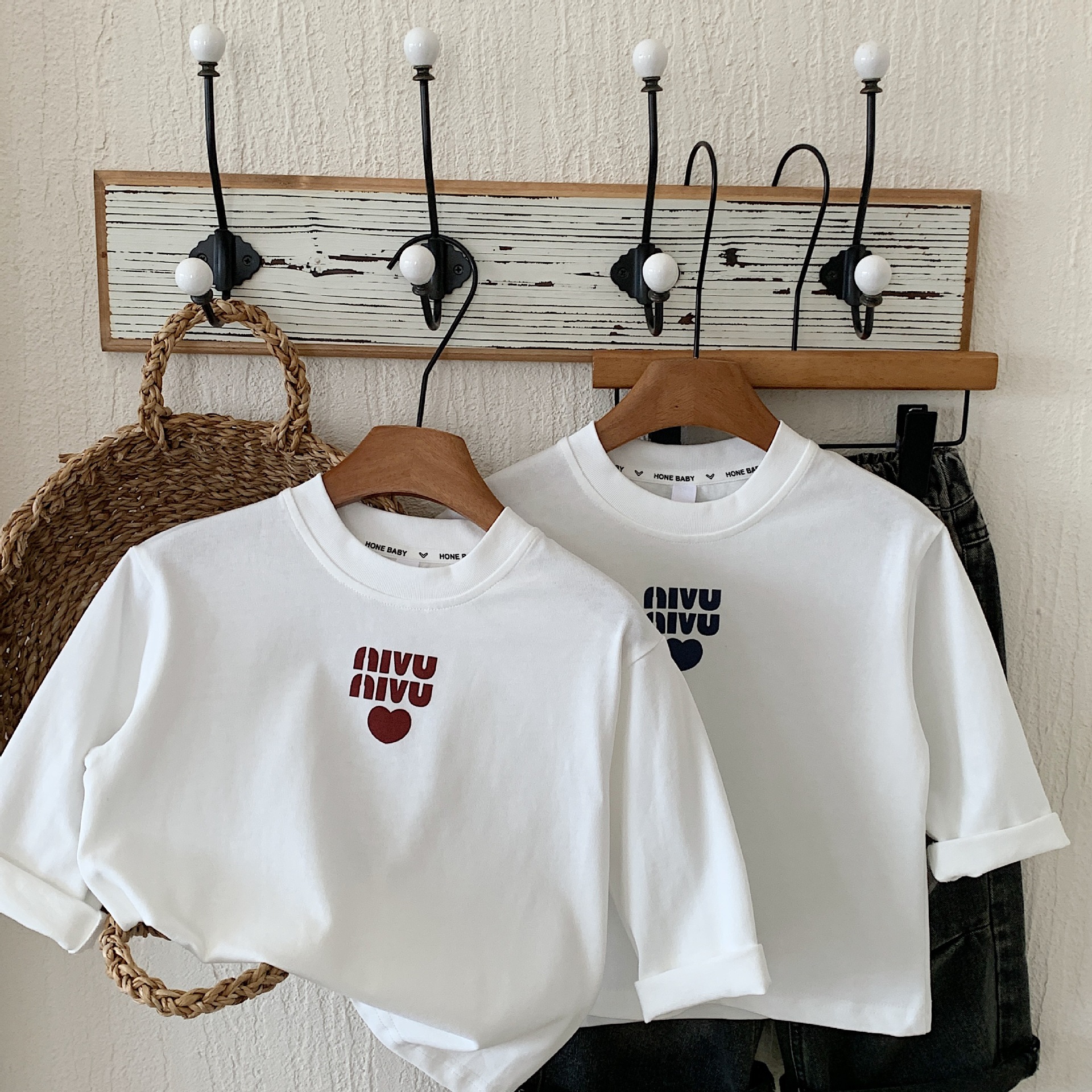 柔软2025潮T恤儿童长袖春装字母春秋新品打底衫男童韩版上衣内搭