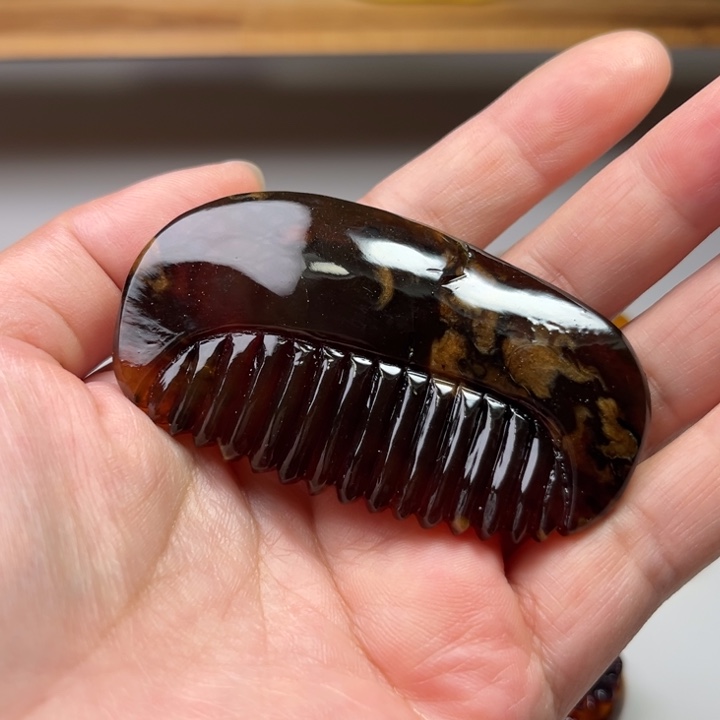 琥珀颈饰未镶嵌琥珀蜜蜡