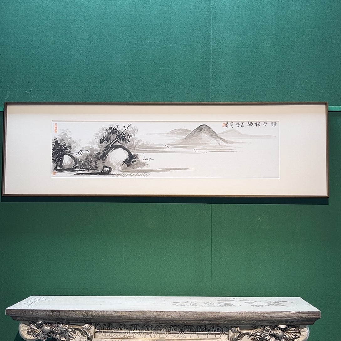 国画拼**郎董亮带框精装裱福利