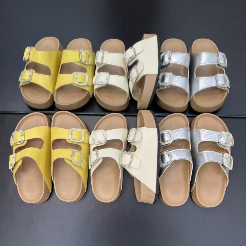 厚底博肯拖鞋女夏季外穿水钻一字拖防滑平底休闲风百搭网红凉拖鞋