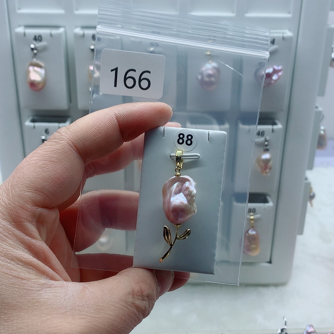 吊坠(不含链)淡水珍珠合金