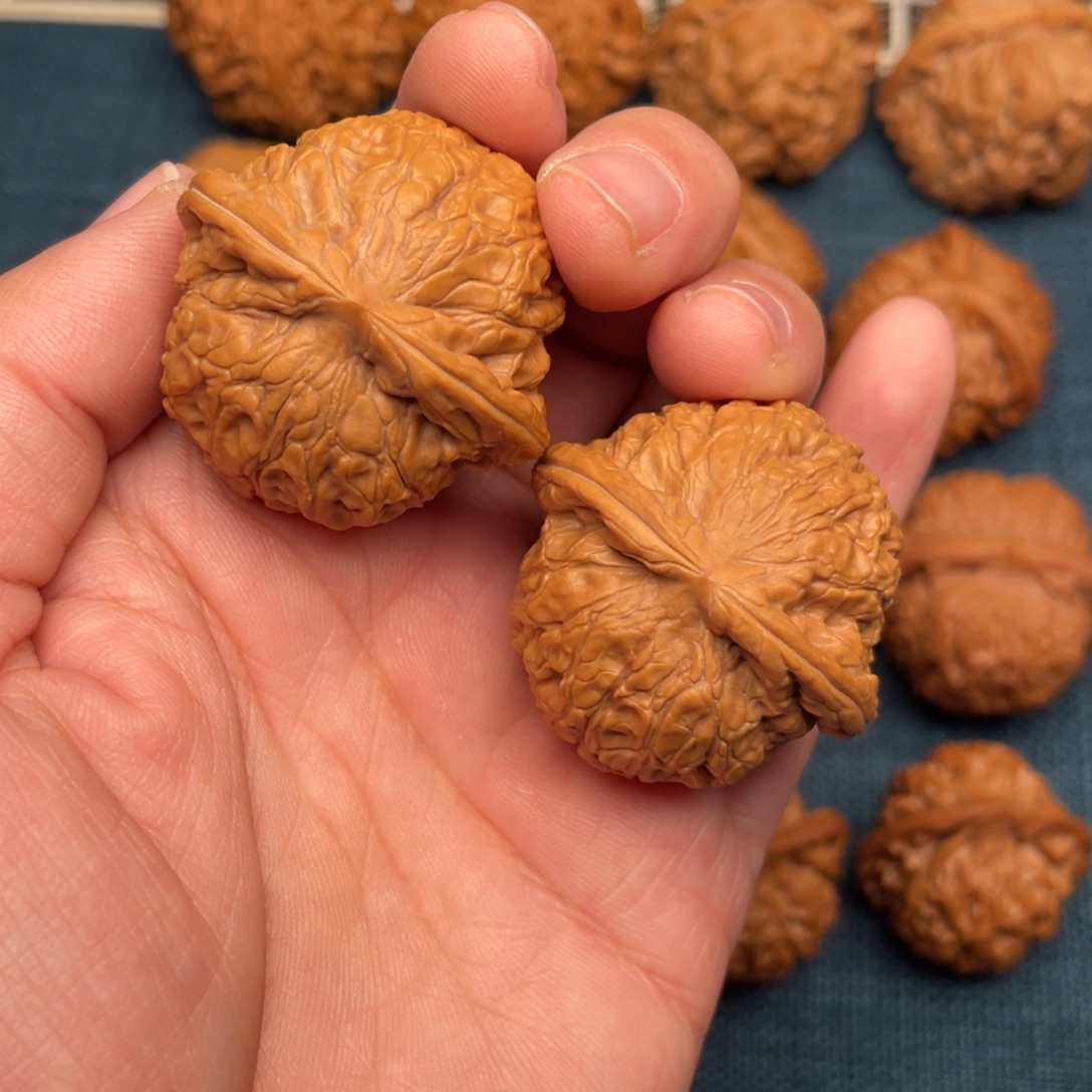 K***文玩核桃把件37全品正版乾隆磨