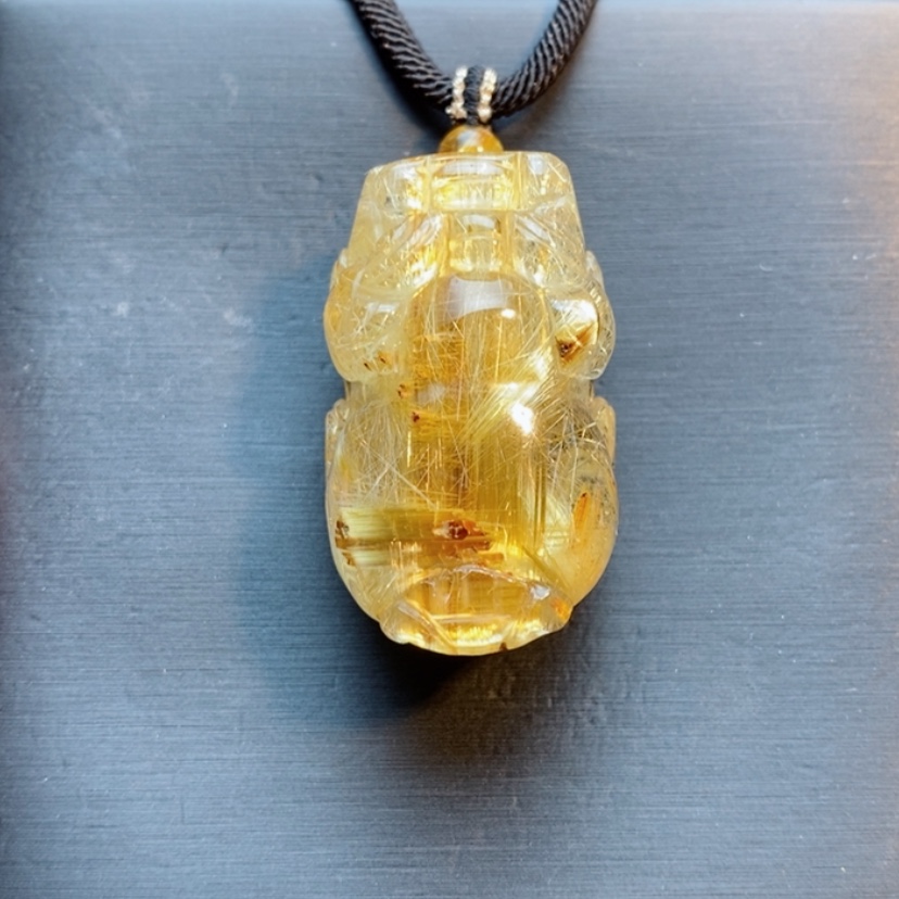 【闪购商品】未镶嵌颈饰发晶天然发晶貔貅吊坠