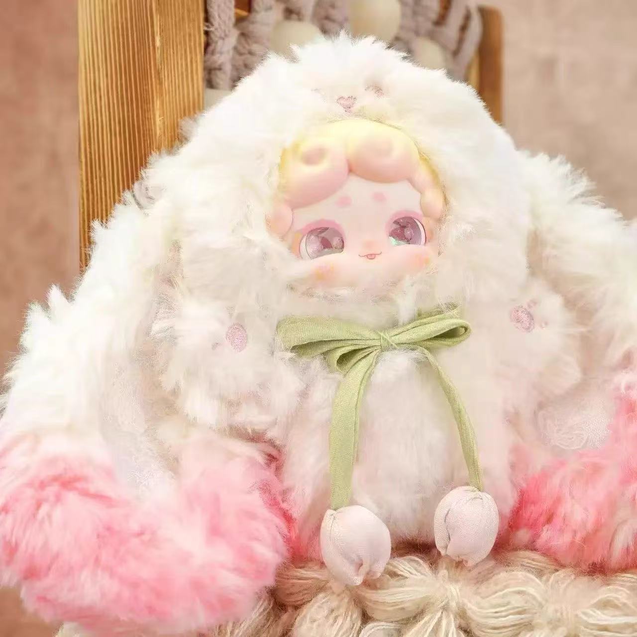 正版晚安小兔二代秘密花园系列毛绒盲盒挂件双瞳变色潮玩手办玩具