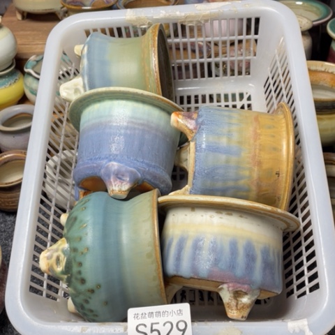 紫砂花盆微瑕529口径7.5左右