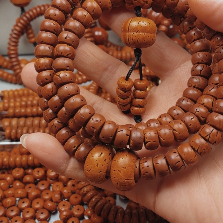 桃木桃核核片6乘10花皮色差108颗