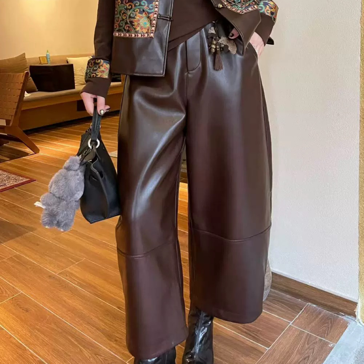 【JINJIN】2025秋冬新款小众设计款9分裤（6170）NO退NO换