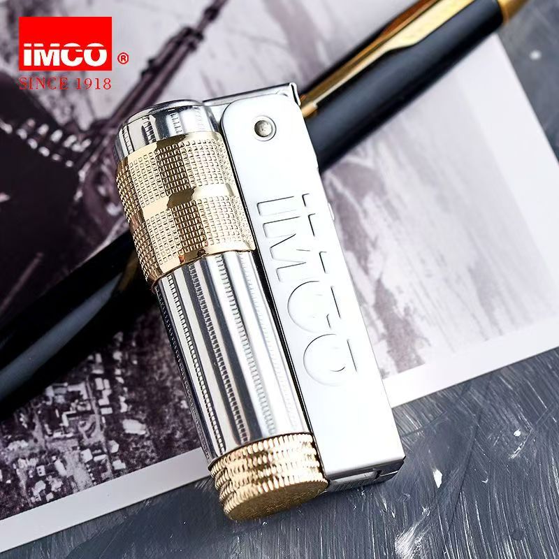 打火机奥地利IMCO爱酷防风煤油打火机老式经典砂轮复古个性高品质