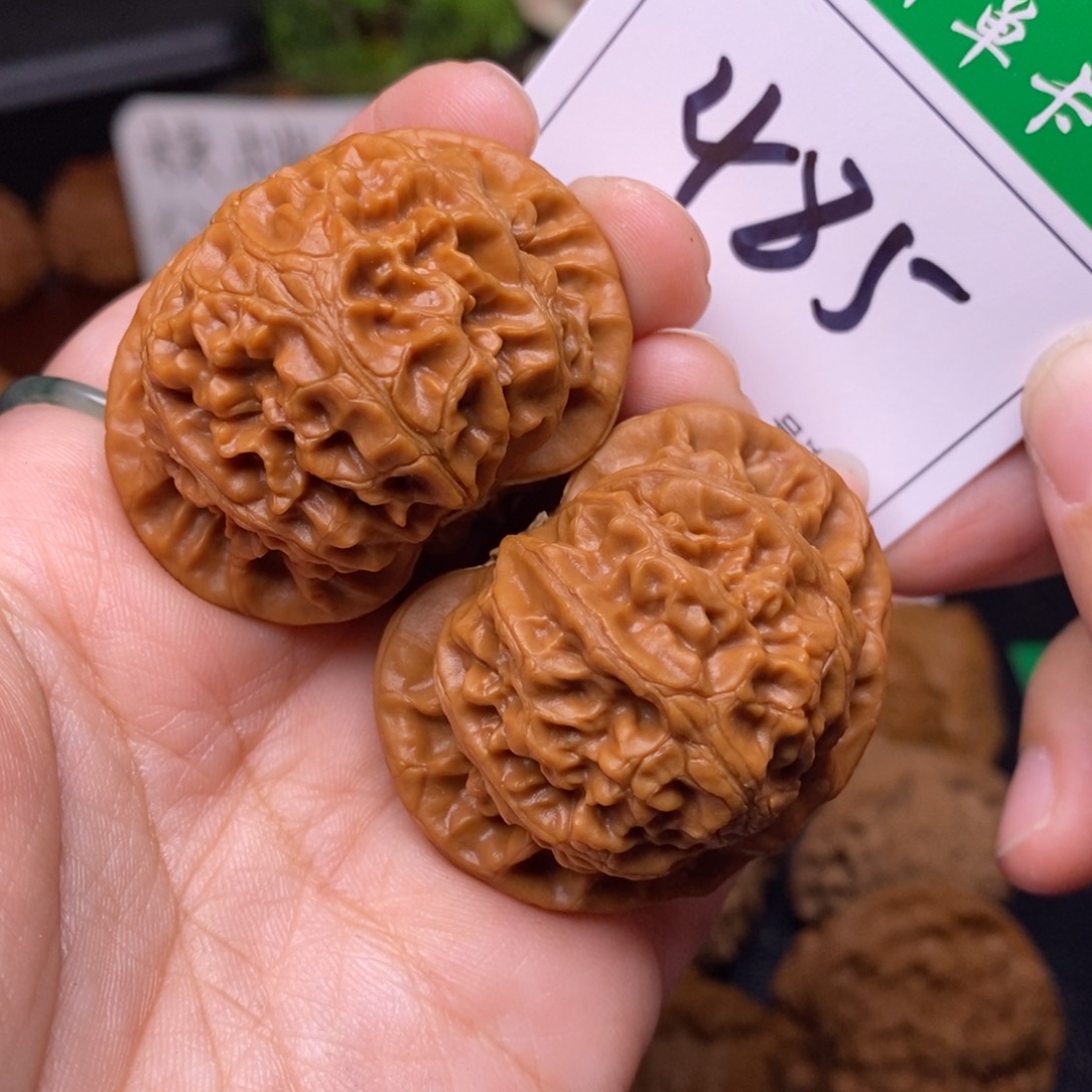 把件文玩核桃485宫灯狮子头4.3