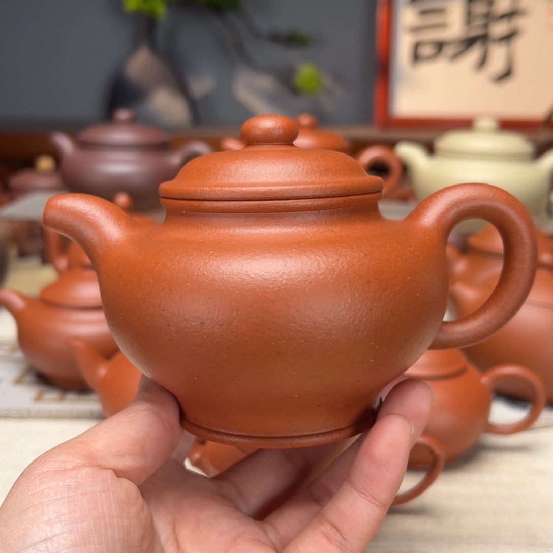 紫砂茶壶宝山红泥280