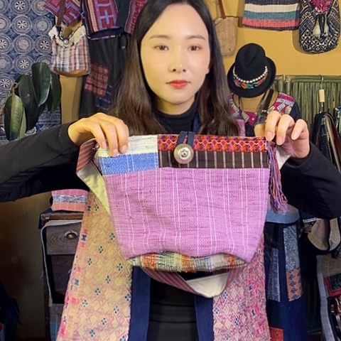 织绣石****）手工制作包包