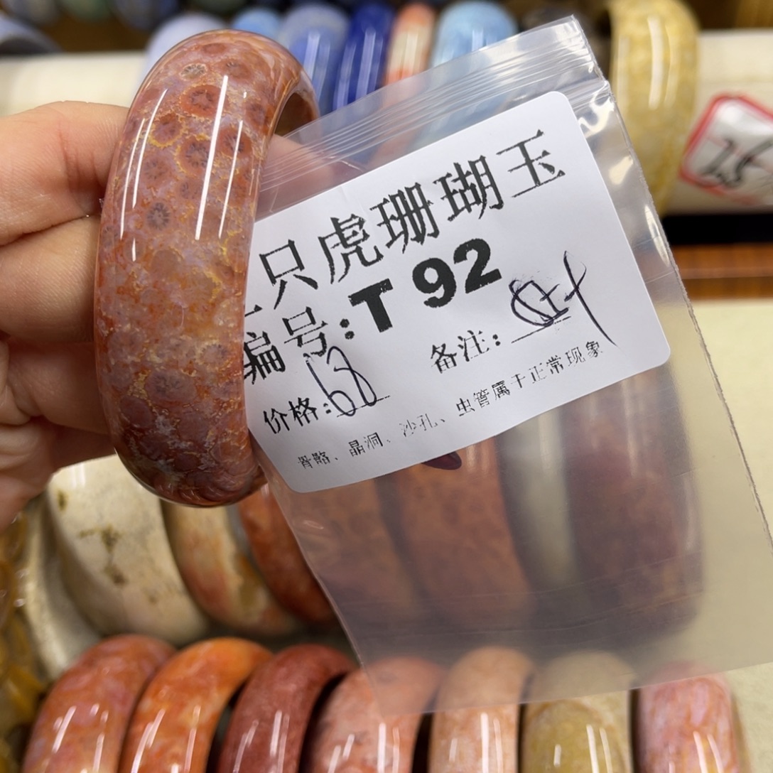 沙***儿硅化珊瑚（珊瑚玉）未镶嵌h