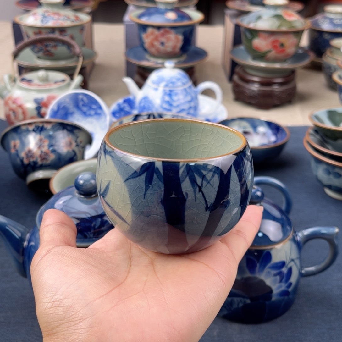 杯景德镇手绘手工茶具