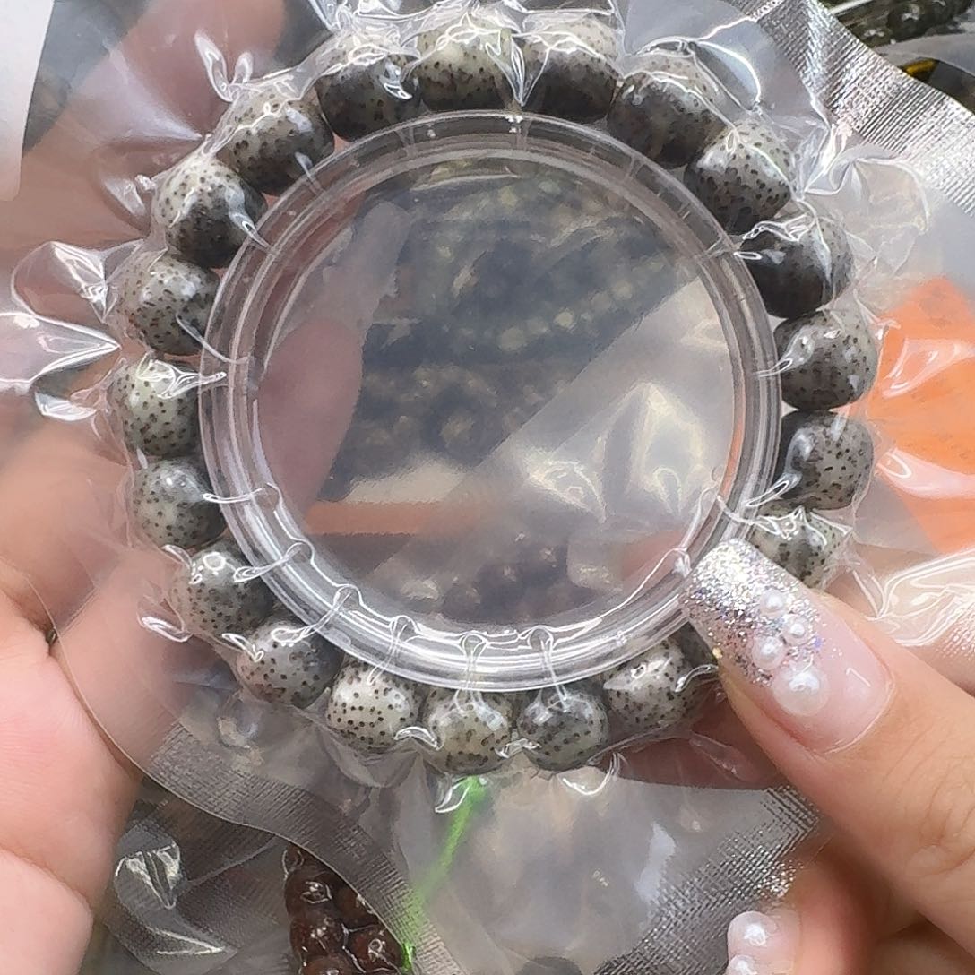 星月菩提手串110高端卡姿兰黑灰星月菩提11桶单圈