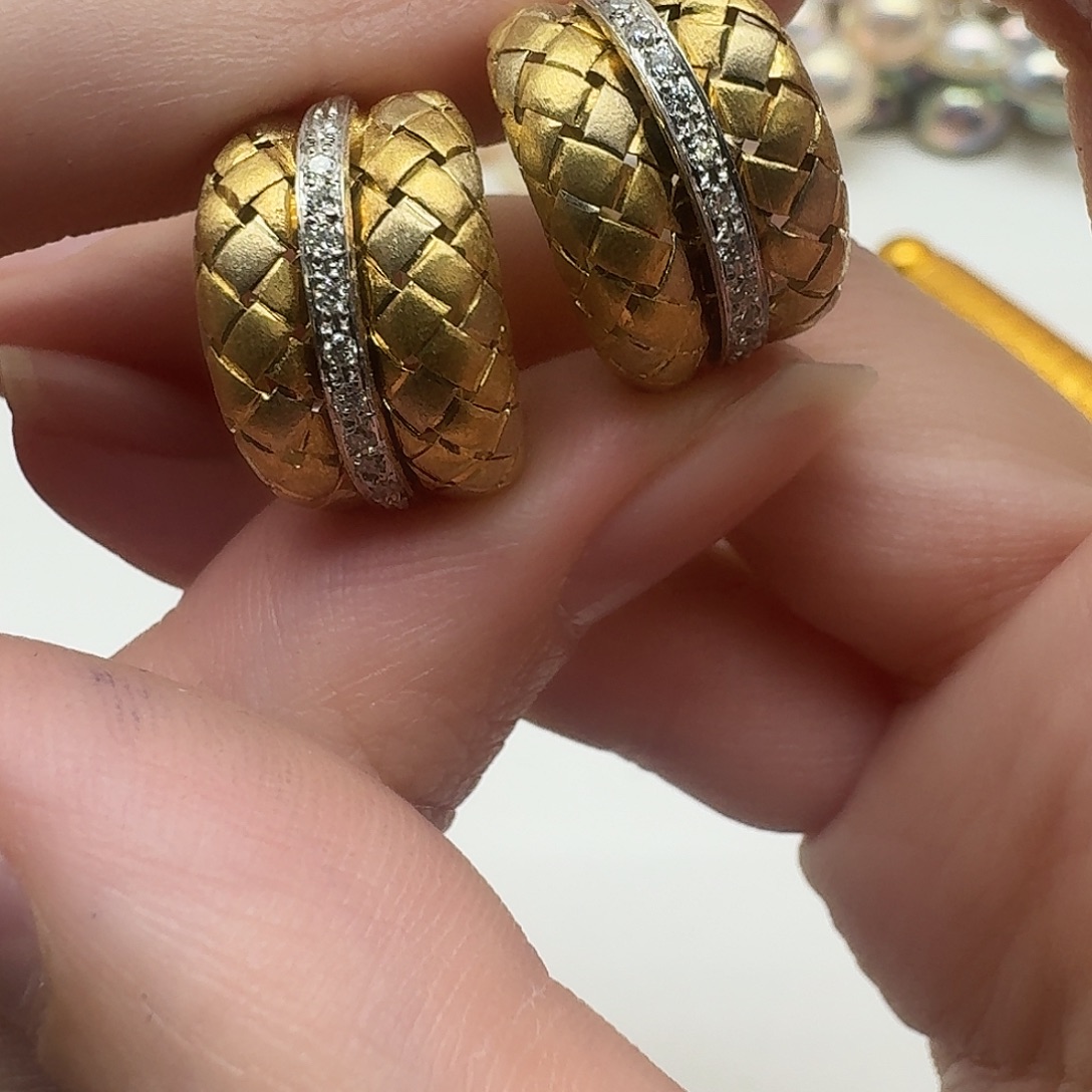 耳饰未镶嵌钻石成品