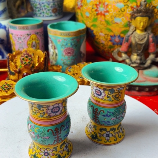 【闪购商品】与****行手工手绘珐琅彩瓷器343