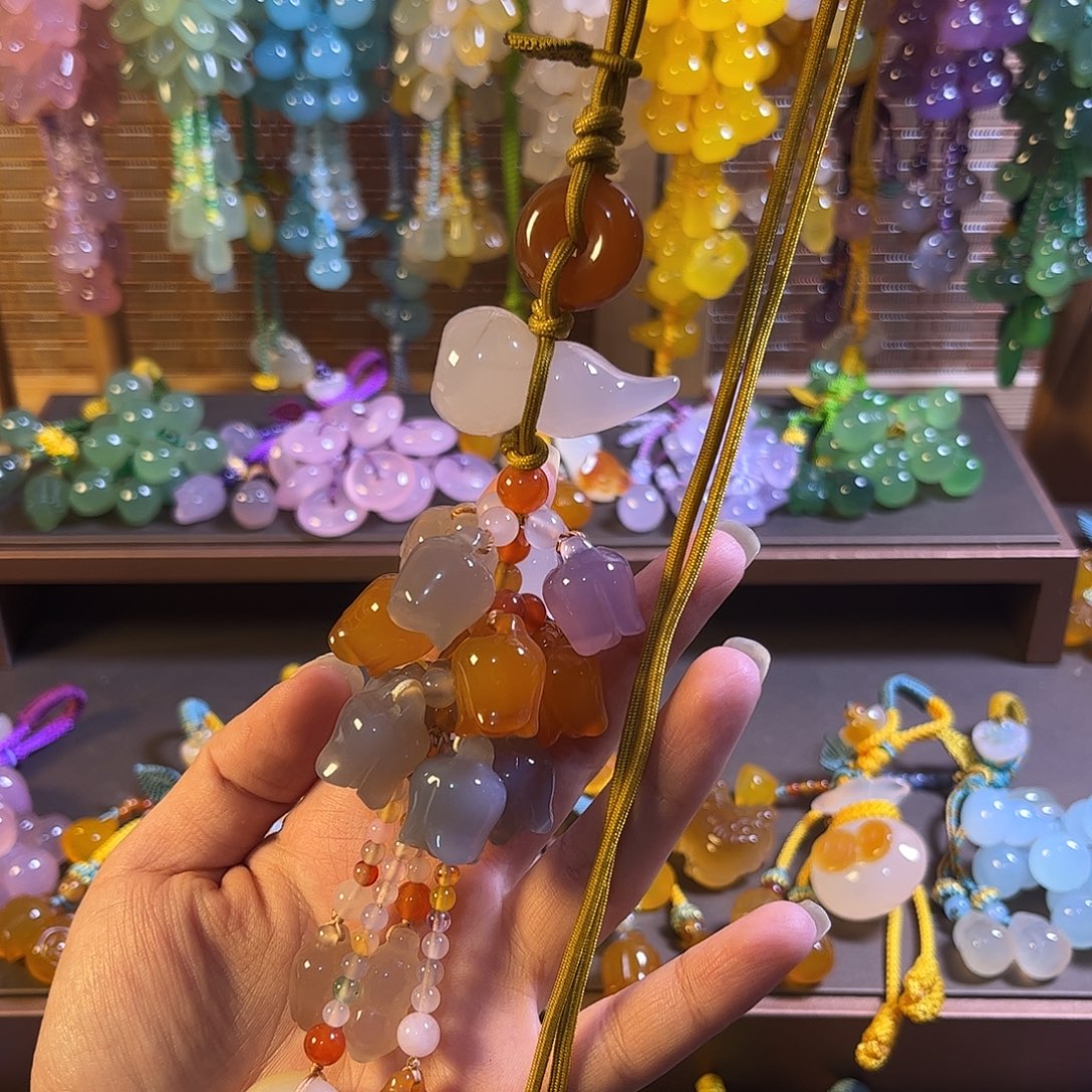 玛瑙/玉髓未镶嵌车挂福利款汽车挂件