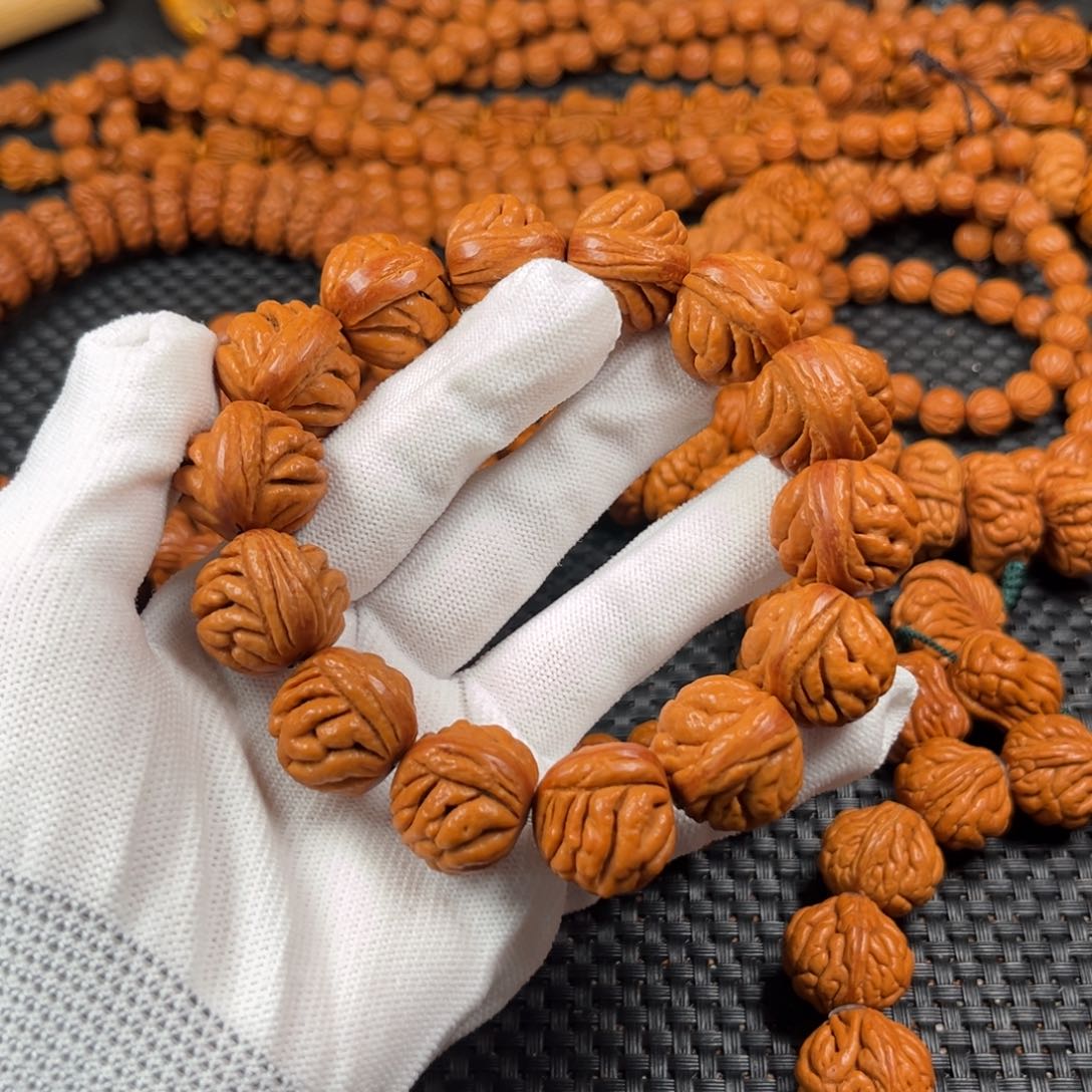 桃核手串汤***严W7号链接手串