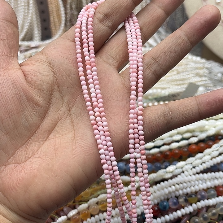 玛瑙/玉髓未镶嵌珠宝半成品一条3mm
