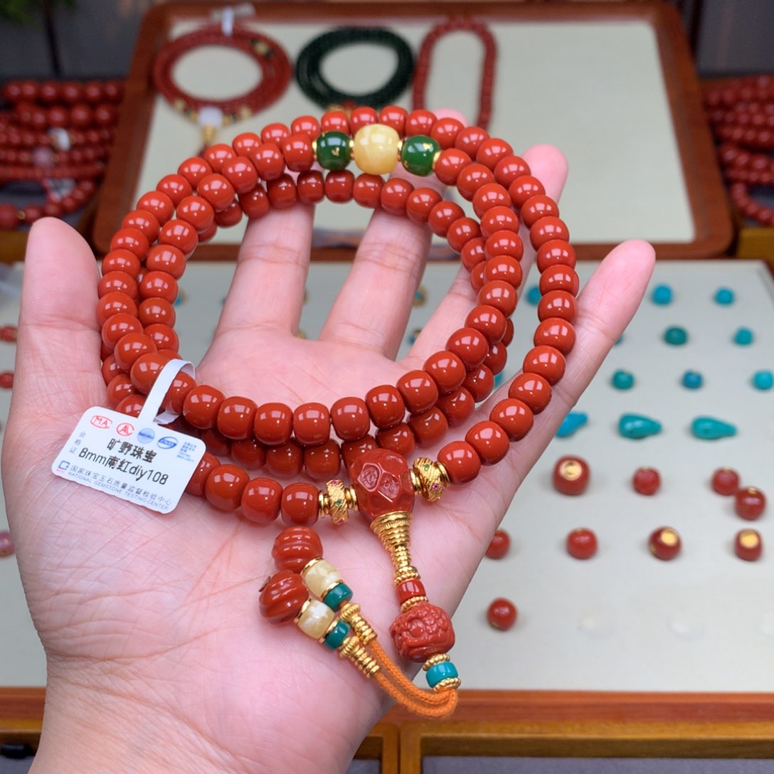 南红玛瑙颈饰未镶嵌