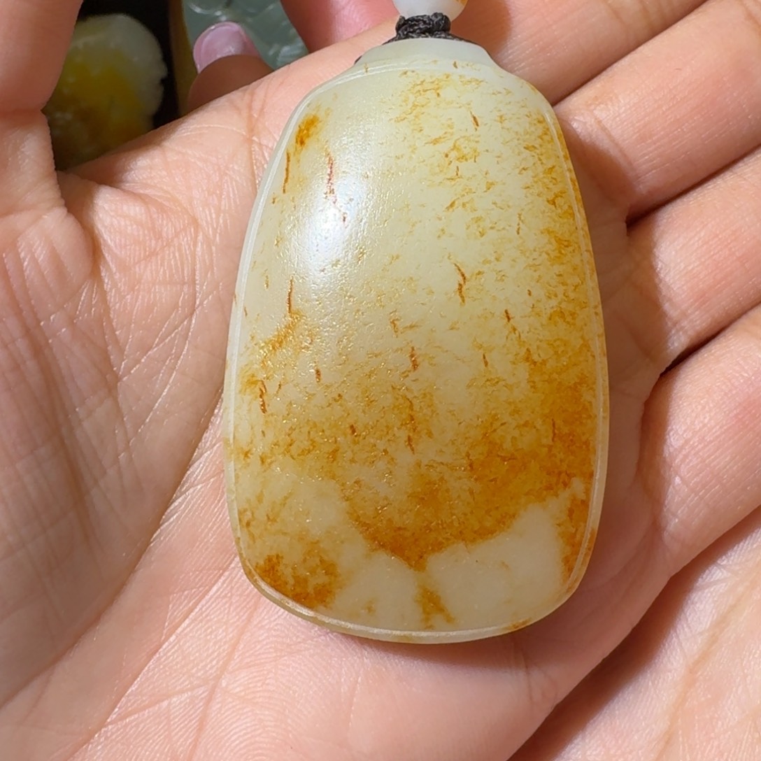 素***时和田玉未镶嵌挂件