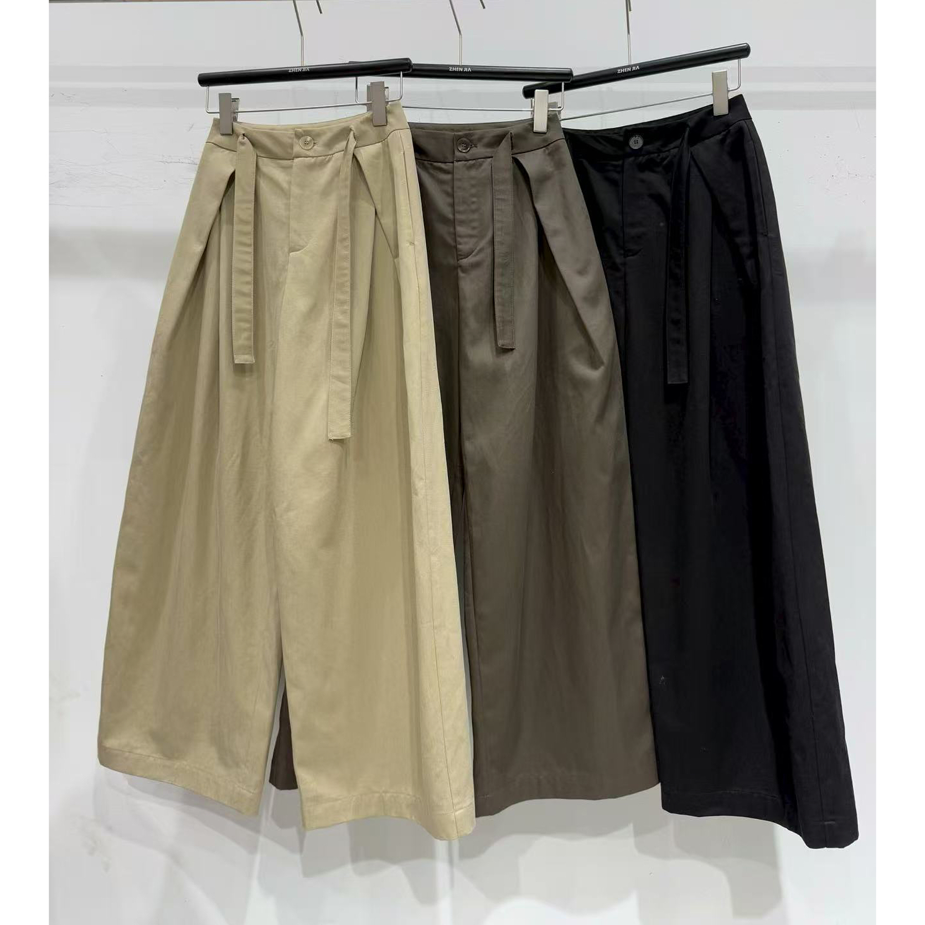 【娇娇私服定制】新款休闲腰带宽松西装裤（裤长98）82099#