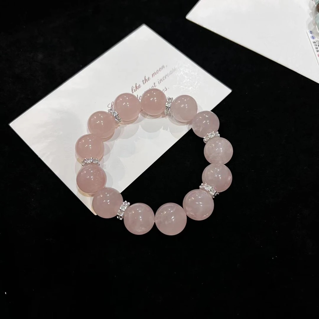 F448 13mm西柚粉设计款手串 多样性发一