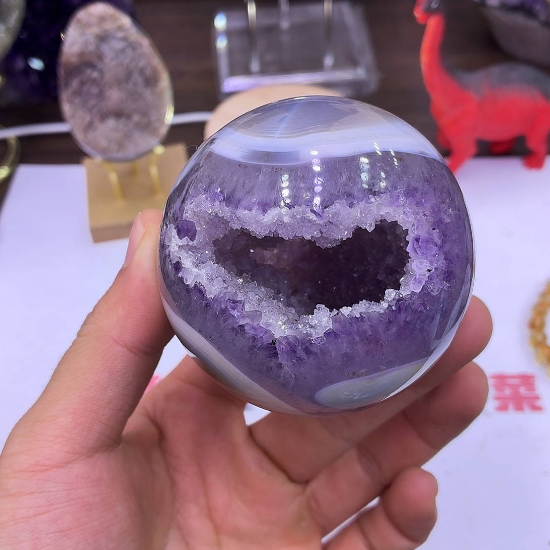 琌***未镶嵌紫晶大型摆件（非配饰）