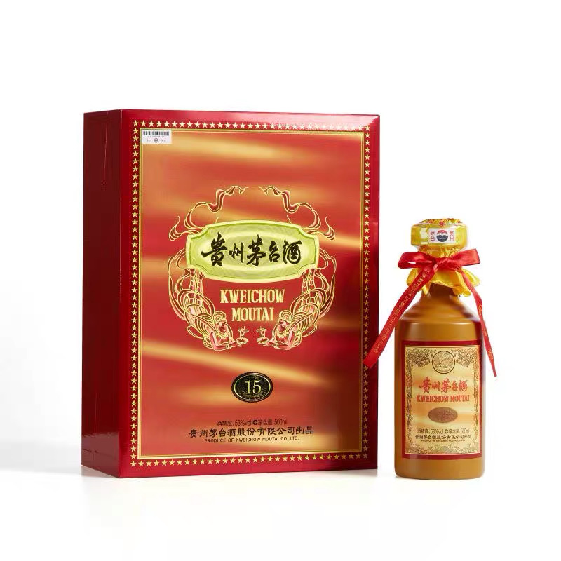 KWEICHOW MOUTAI/贵州茅台十五年年份茅台酱香型白酒53%Vol500ML