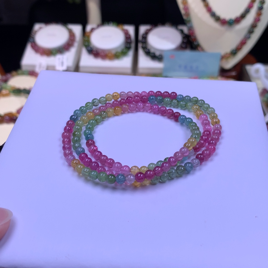 碧玺手串未镶嵌碧玺