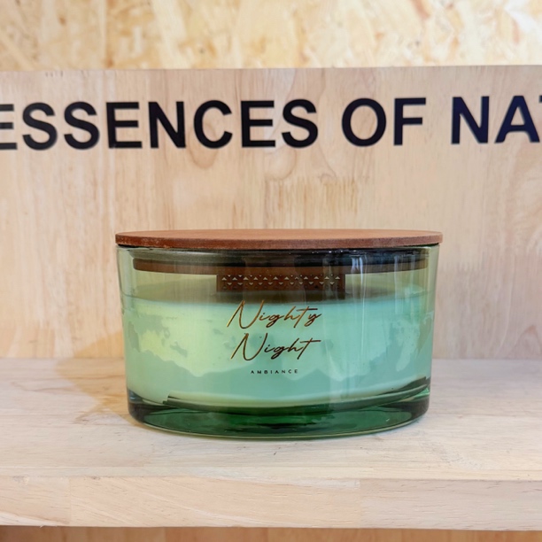 绿意果香小胖船大容量白噪音香薰蜡烛杯400g