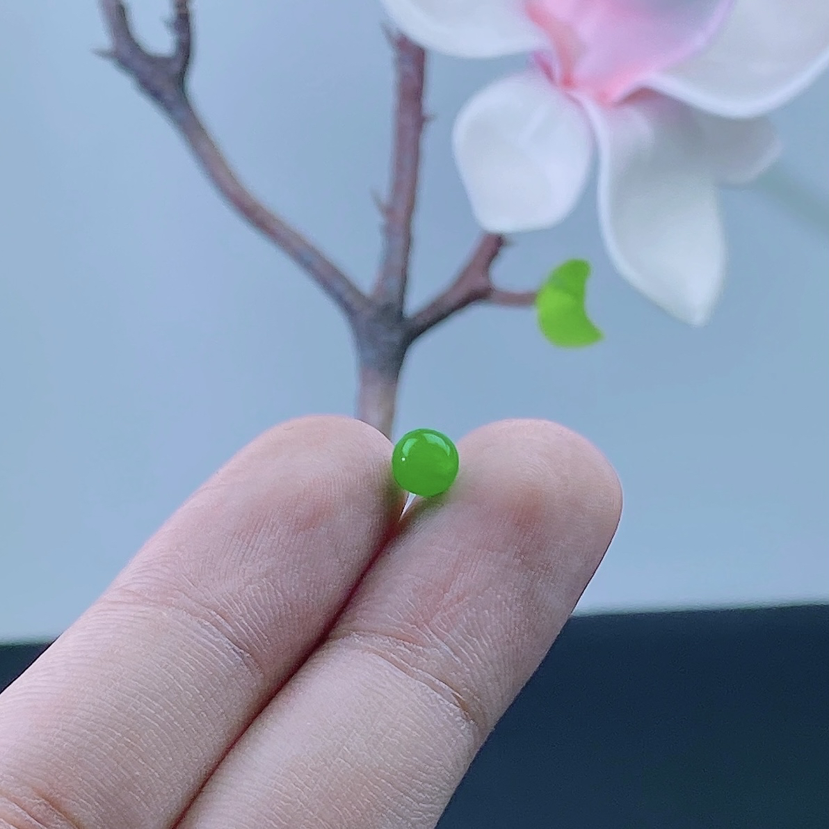 卡6+冰阳绿翡翠单珠（链接是单颗的价拍一颗发一颗，多样性发其一）