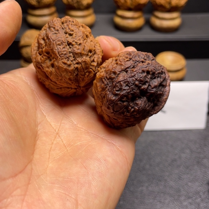 文玩核桃吊坠F龙脊金蟾41