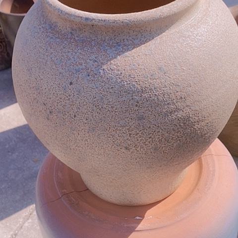 紫砂花盆口15高度27全手工