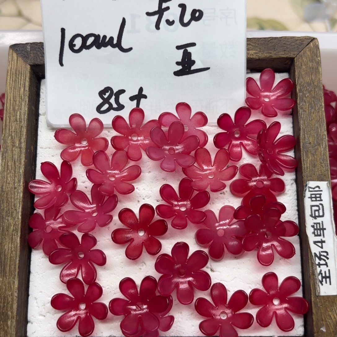 亚克力103号红色六瓣花