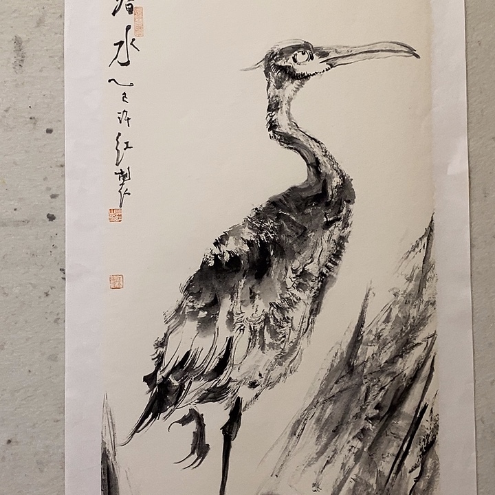 国画水墨丹青画卷作品
