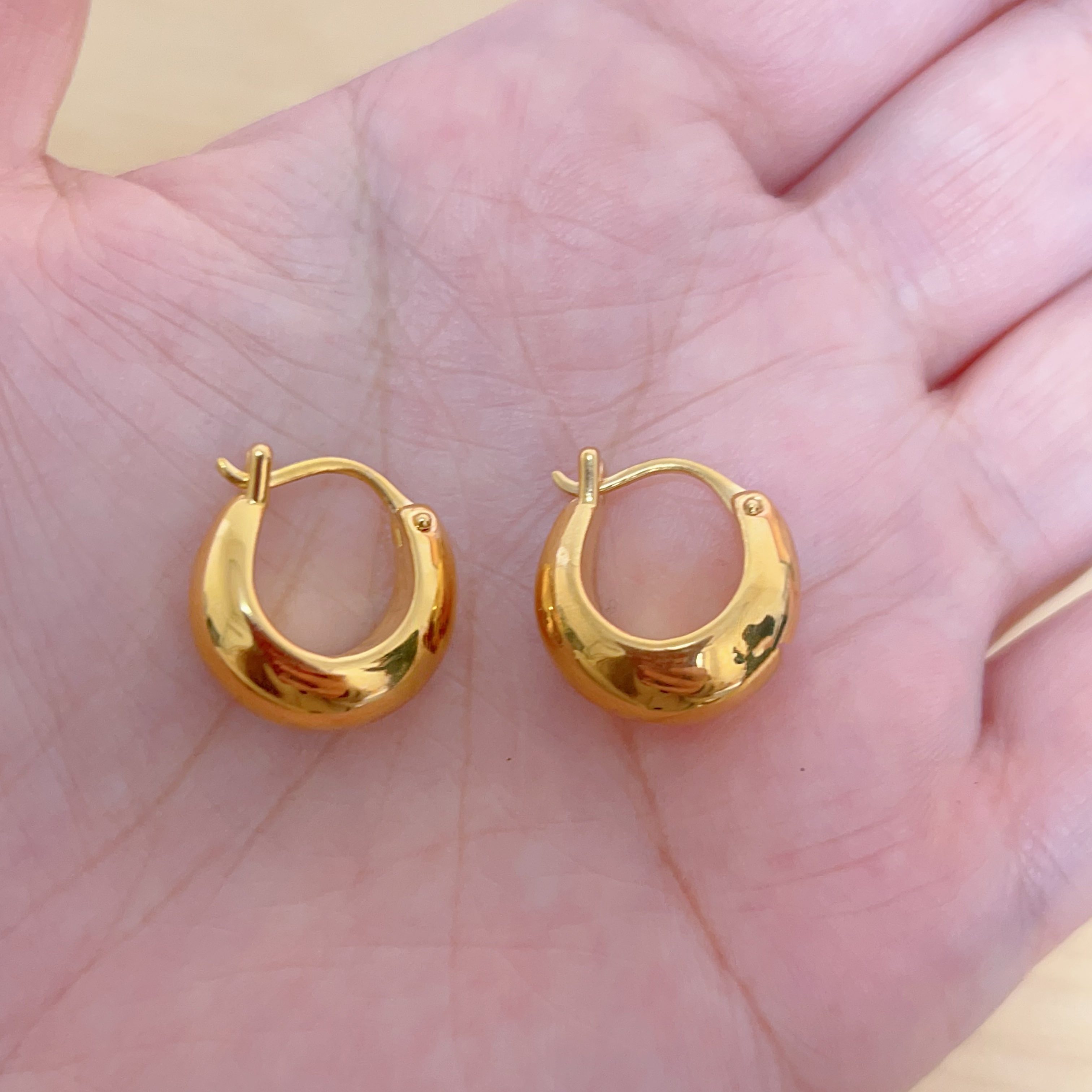 足金999 金坨坨耳钉 5D工艺 按克卖 A4