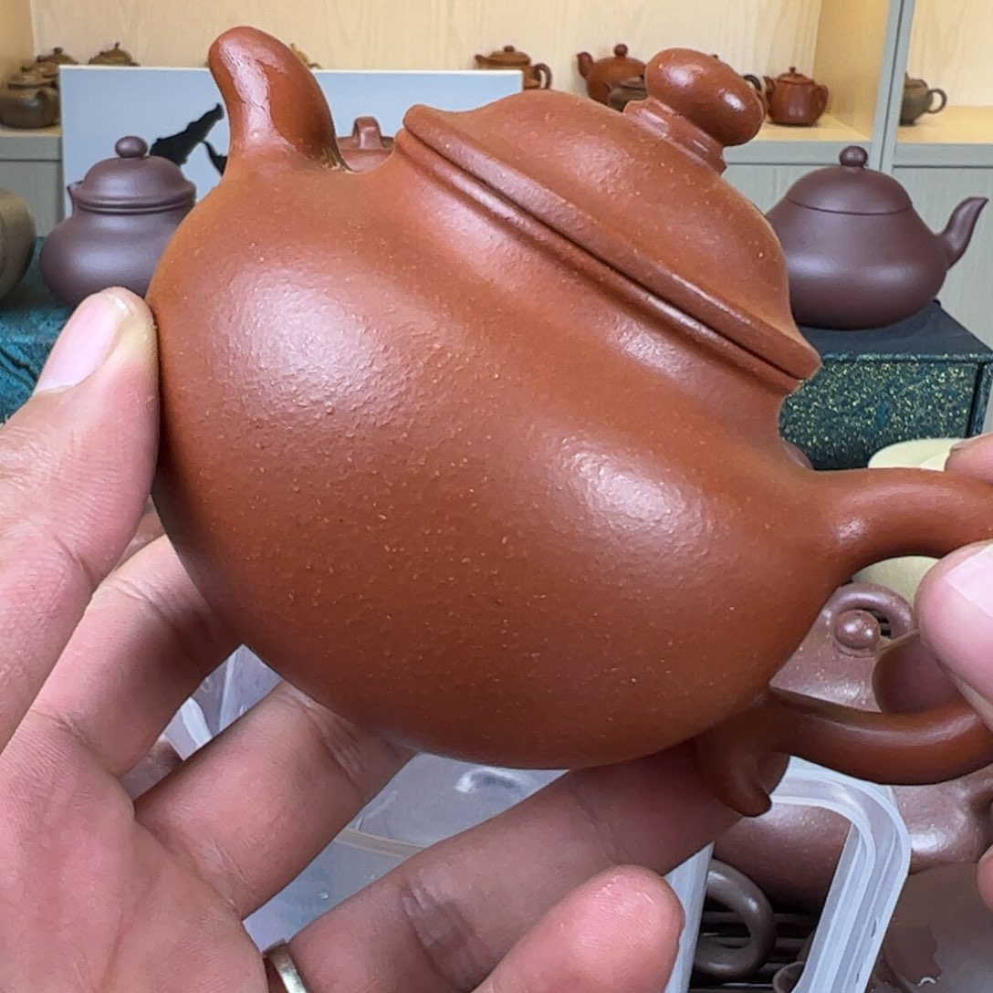 紫砂茶壶半手工微瑕莲子