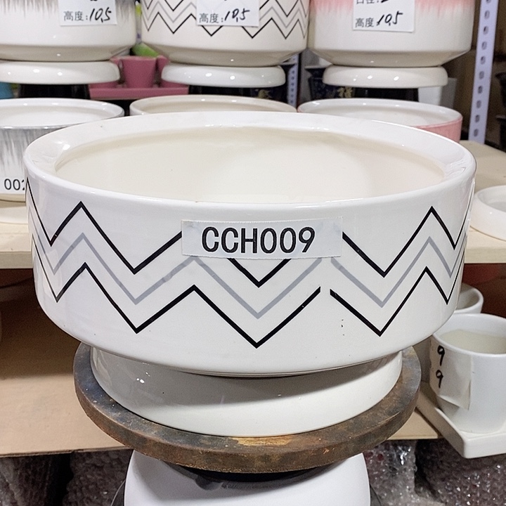 陶瓷微瑕花盆-CCH009-1个大号