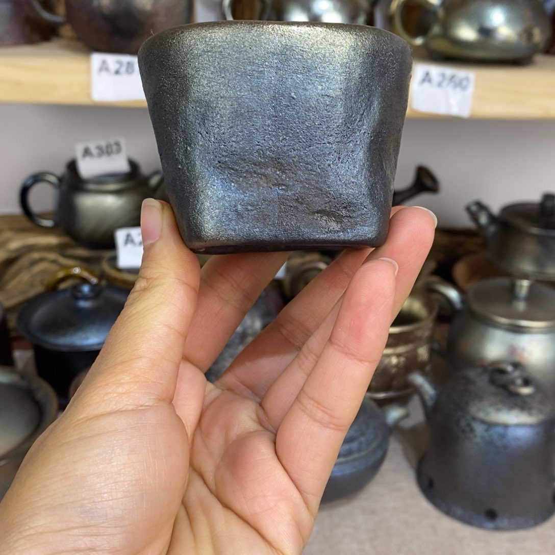 建水紫陶柴烧主人杯