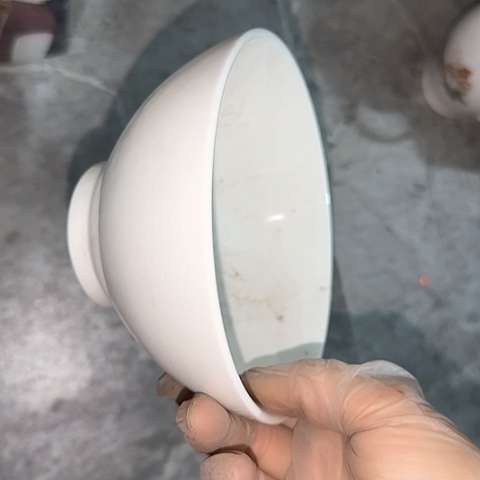瓷片国营厂库存微瑕14cm