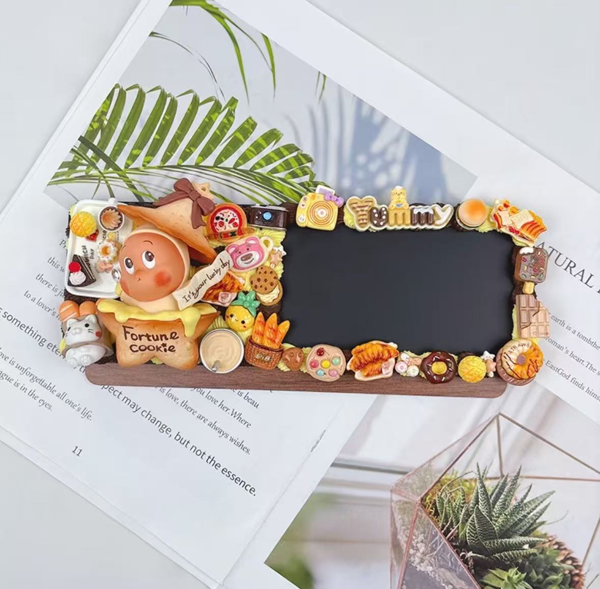 （直播拆）萌粒手作奶油胶创意门牌居家摆件